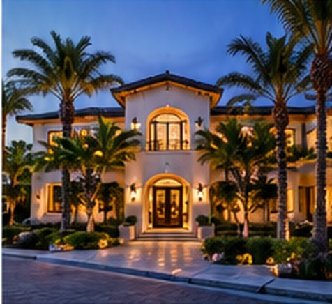 Illustrative luxury home photograph